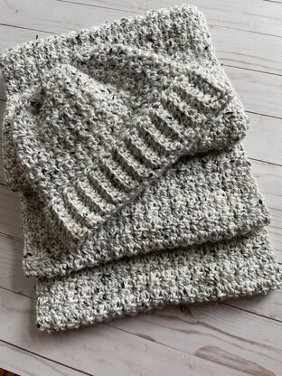 Snowbank Cowl and Beanie