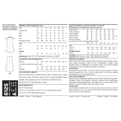New Look Misses' Dress 6125 - Paper Pattern, Size A (10-12-14-16-18-20-22)