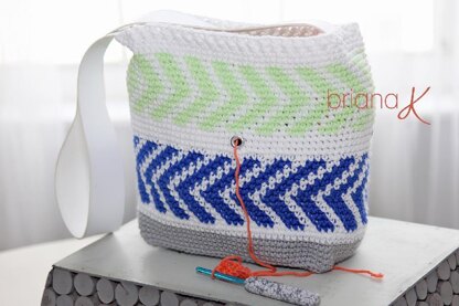 Crochet Arrow Project Bag