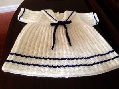 Sailor Dress Knitting Pattern #186