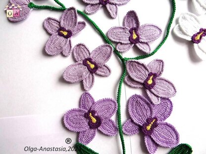 Bouquet of orchids crochet