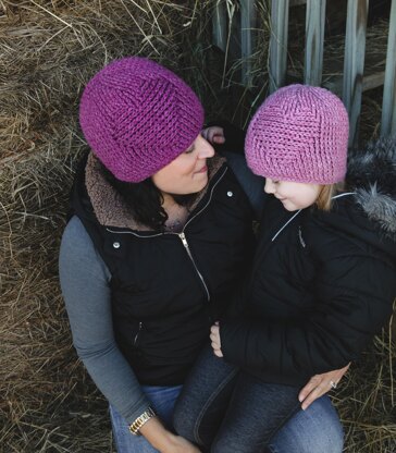 Embossed Heart Beanie