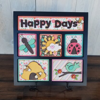 Foundations Decor Shadow Box Kit - Happy Days