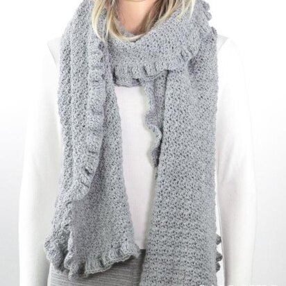 Laila Crochet Ruffle Scarf #815