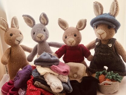 Elderberry Bunny and Outfits