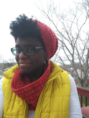 Triangle Puff Cowl