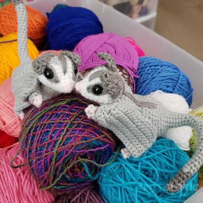 Sassy the Sugar Glider Amigurumi