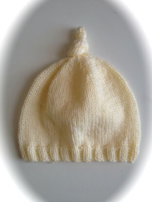 Knot Top Baby Hat