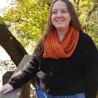 Autumn Textured Infinity Scarf