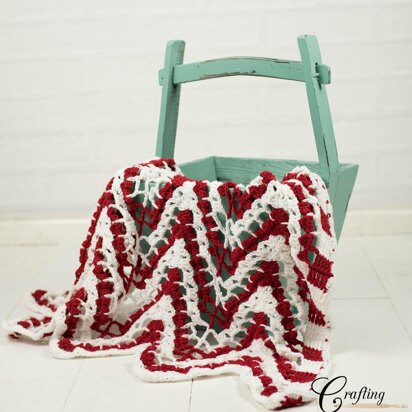 Heart to Heart Chevron Afghan