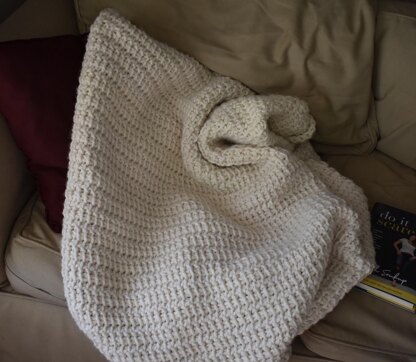 Book Nook Tunisian Throw