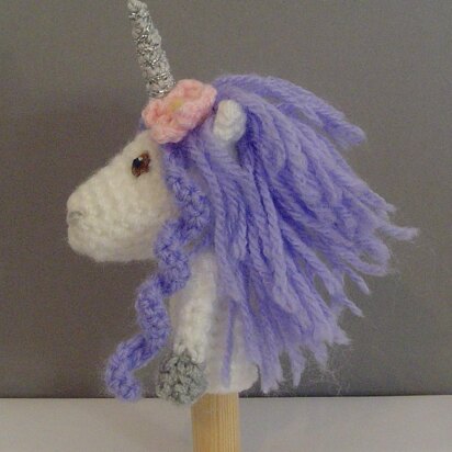 Unicorn finger puppet