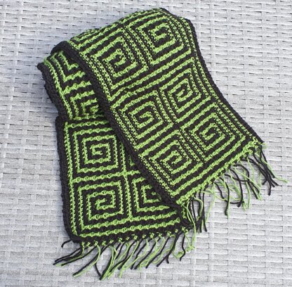 Meandering Mosaic Scarf