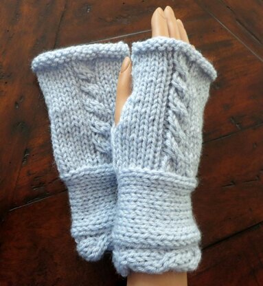 Fingerless Mittens to Match Traveler Cape