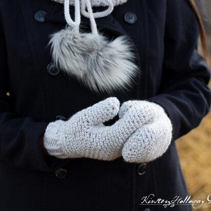 Easy Granite Stitch Mittens