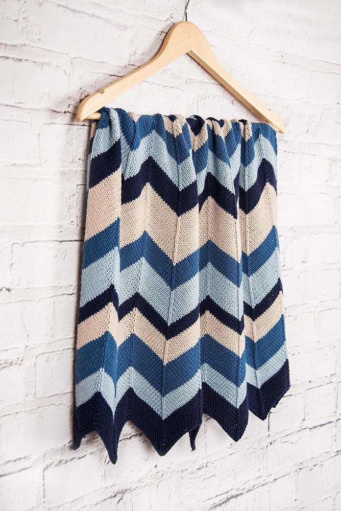 August Baby Blanket by Brixton Purl - MillaMia Naturally Soft Merino 8 Ball Colour Pack - view 2