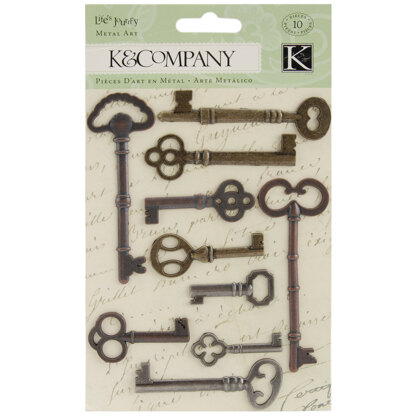 K&Company Life's Journey Metal Art - Keys