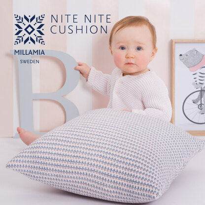 "Nite Nite Cushion" - Cushion Crochet Pattern For Home in MillaMia Naturally Soft Merino by MillaMia