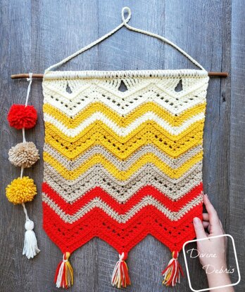 Colorful Chevrons Wall Hanging