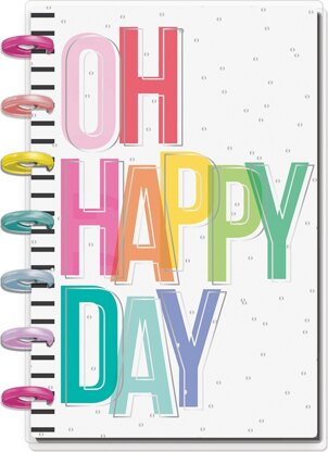 Happy Planner 12-Month Undated Mini Planner 7"X4.625" - Oh Happy Day, 12 Month Und