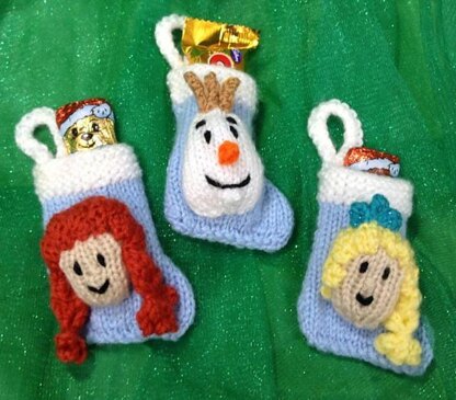 Frozen Stocking Christmas Tree Decorations