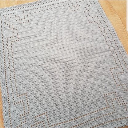 Basic Border Blanket Crochet Pattern - US Terms