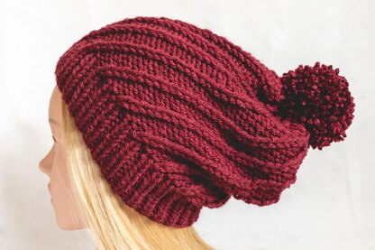 Twirl Slouch Beanie in Stylecraft Special Chunky