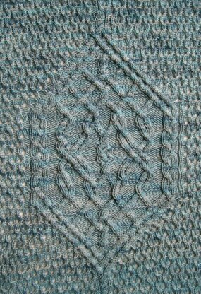 Glasgow Cable Lace Shawl