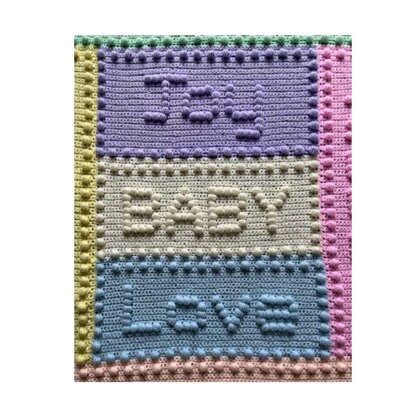 Joy Motifs Baby Blanket Crochet Pattern