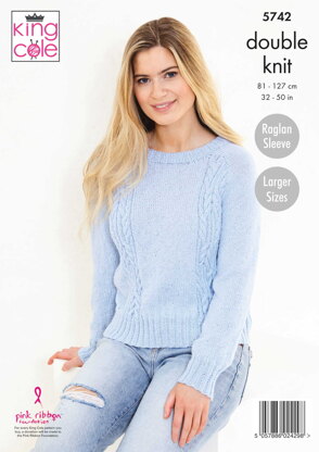 Cardigan and Sweater Knitted in King Cole Subtle Drifter DK - 5742 - Downloadable PDF