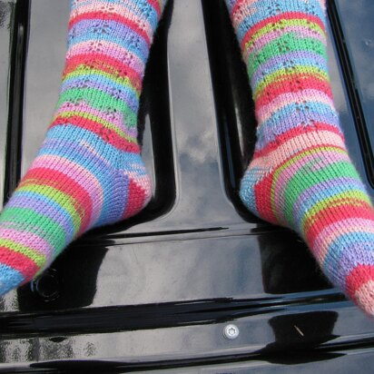Tutti-Frutti Butterfly Knee Socks (for girls)