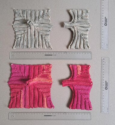 Mitred Ribbing Mitts