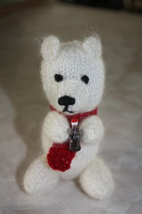 Teeny Tiny Polar Bear Christmas Ornament