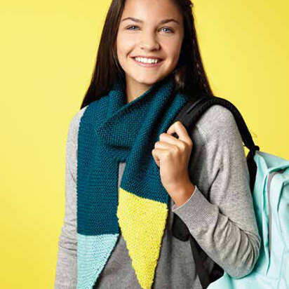 Dipped Points Scarf in Caron Simply Soft and Simply Soft Collection - Downloadable PDF