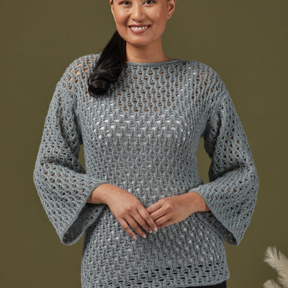 471 Kohl Lace Pullover -  Knitting Pattern for Women in Valley Yarns Hampden by Valley Yarns