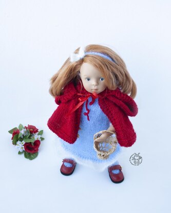 Outfit Red and blue for 13" dolls