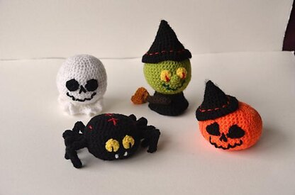 Halloween Crochet Pattern, Halloween Amigurumi, Ghost Crochet Pattern, Witch Crochet Pattern, Pumpkin Crochet Pattern, Spider Crochet Pattern, Jack O Lantern Crochet Pattern