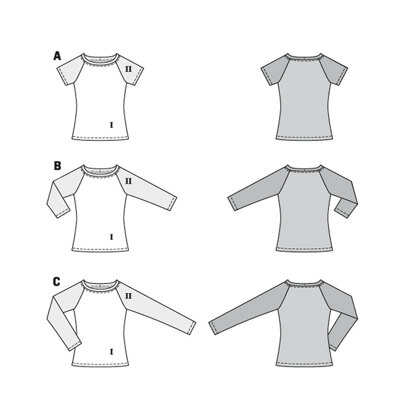 Burda Style Easy Top B6028 - Paper Pattern, Size 34 - 48