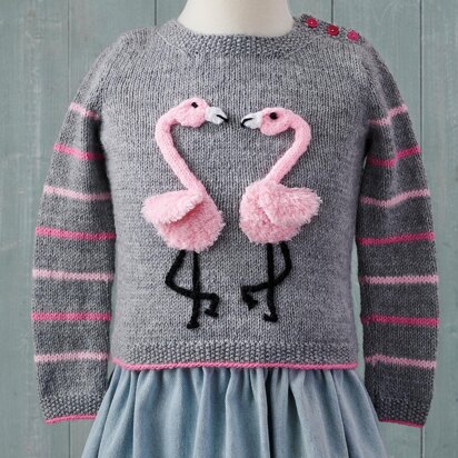 Fluffy Flamingos Sweater