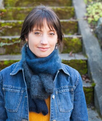 Churchmouse Studio Color Play Mohair Scarf & Wrap in Rowan Kidsilk Haze PDF