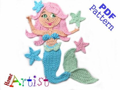 Crochet Pattern - Instant PDF Download - Mermaid 3