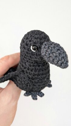 Crochet Crow Amigurumi Pattern, Crochet Bird Pattern