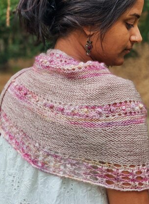 Rose Bed Shawl