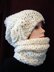 610 SLOUCHIE HAT AND COWL set, 5 yrs. to adult