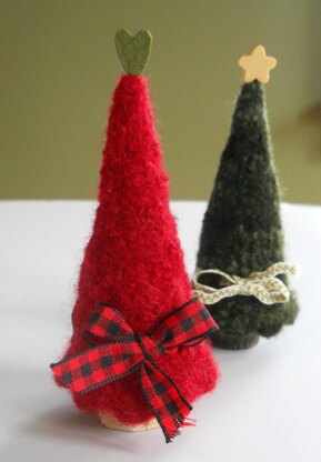 Woolly Pine Trees Knitting pattern by Marie Mayhew Designs | LoveCrafts