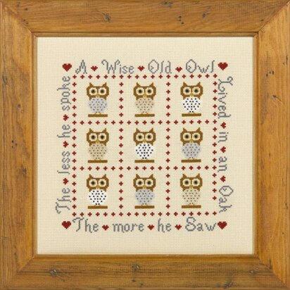 Historical Sampler Company A Wise Old Owl Cross Stitch Kit - 100188