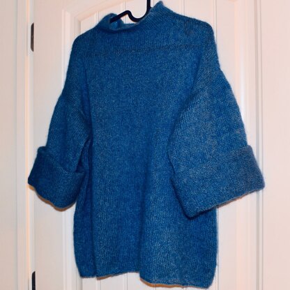 Women's mohair knitted sweater