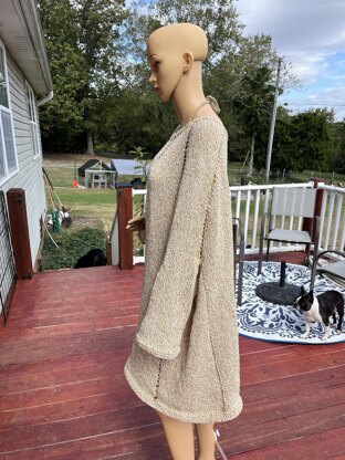 Cappuccino Swirl Poncho