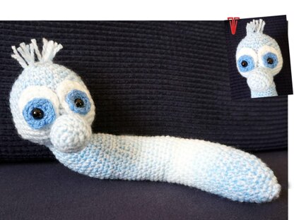 Crochet Pattern Worm Flo! (for woolscrap)