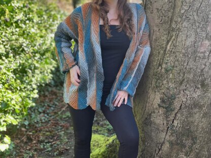Cardigan "Dancing Leaves"